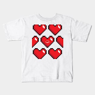 Pixelated Heart Kids T-Shirt